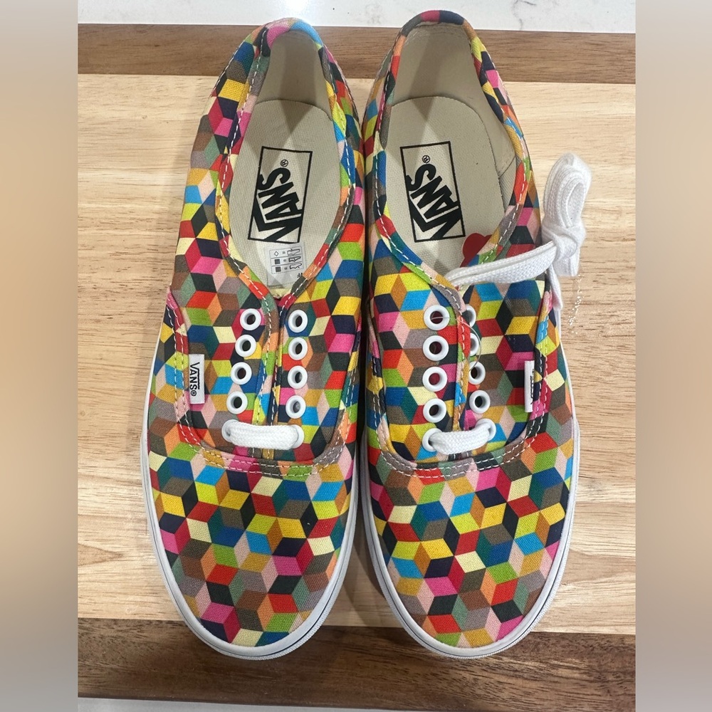 Vans Women’s Multicolor Geometric Pattern Sneakers - image 1
